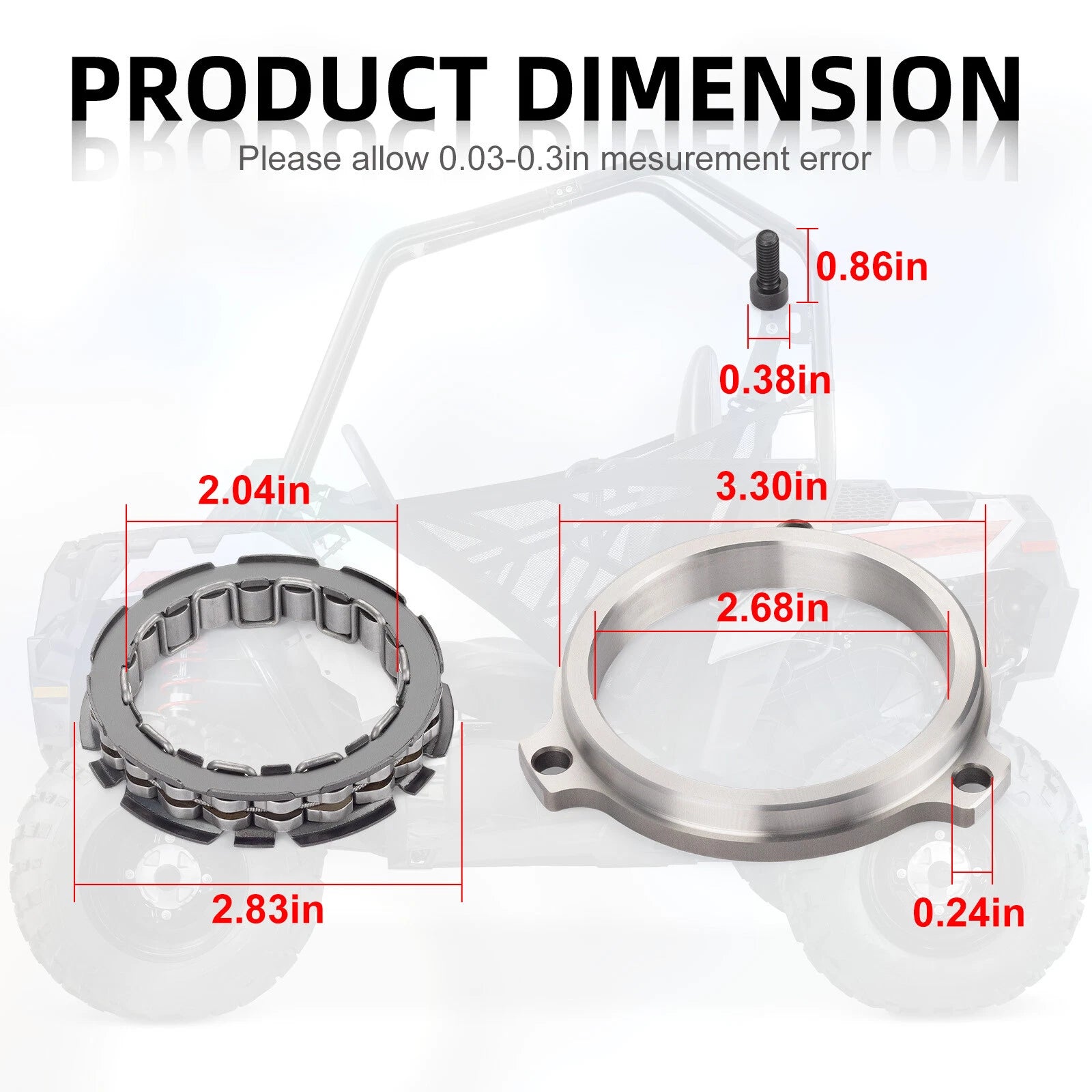Starter Clutch One Way Bearing Sprag for Polaris Ranger 500 570 900 1000 (2013–2023)