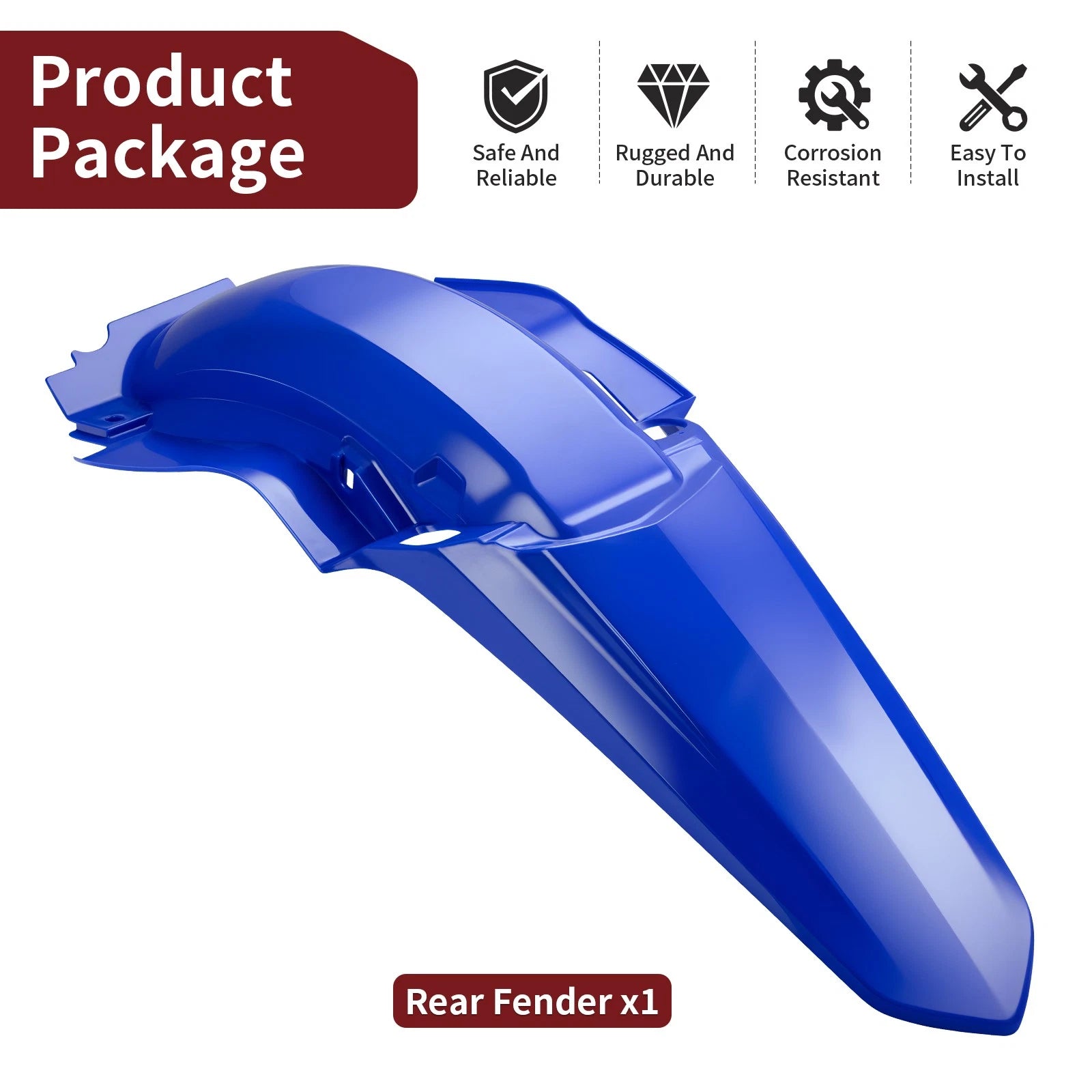 Rear Fender for Yamaha TTR230 TT-R (2005–2024) 1C6-F1611-00-00