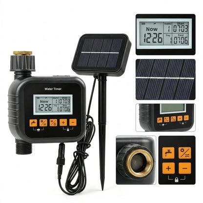 Rain Delay Solar Watering Timer for Garden Hose