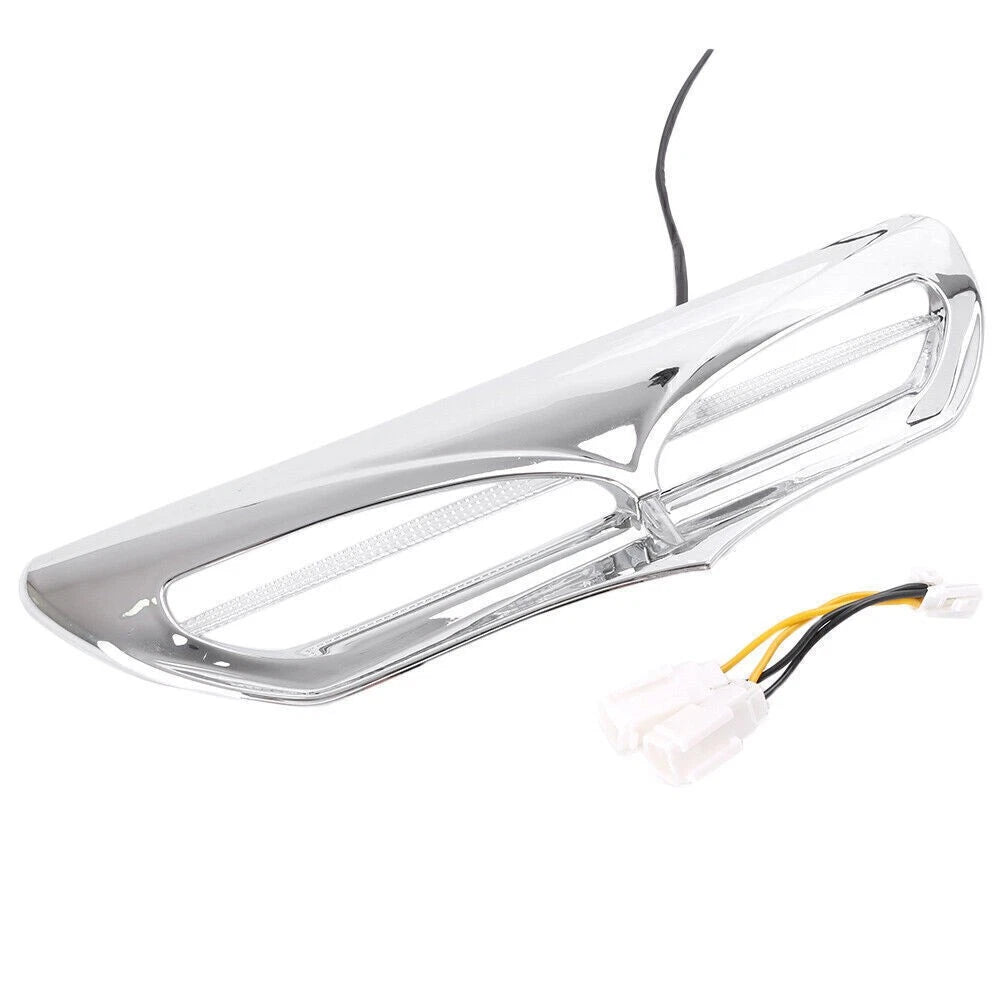 LED Fairing Insert Vent Trim Fit Harley Electra Street Tri Glide 2014-16 Chrome