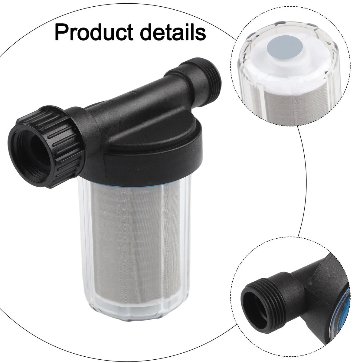 Garden Hose PreFilter with 150 Mesh Stainless Steel for Enhanced Water