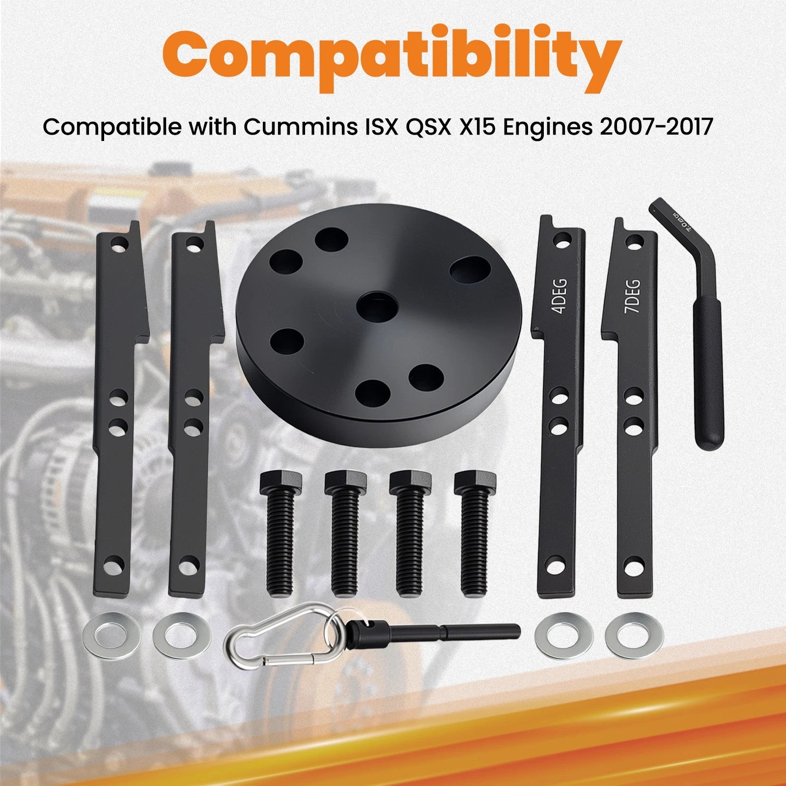 Timing Injector Cam Gear Puller Tool for Cummins (3163069, 3163021)