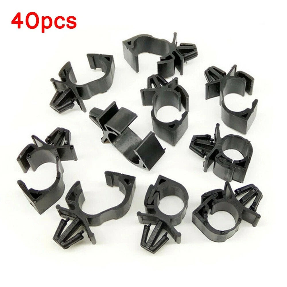 40x Plastic Clips for Wiring Harness - Universal Fit