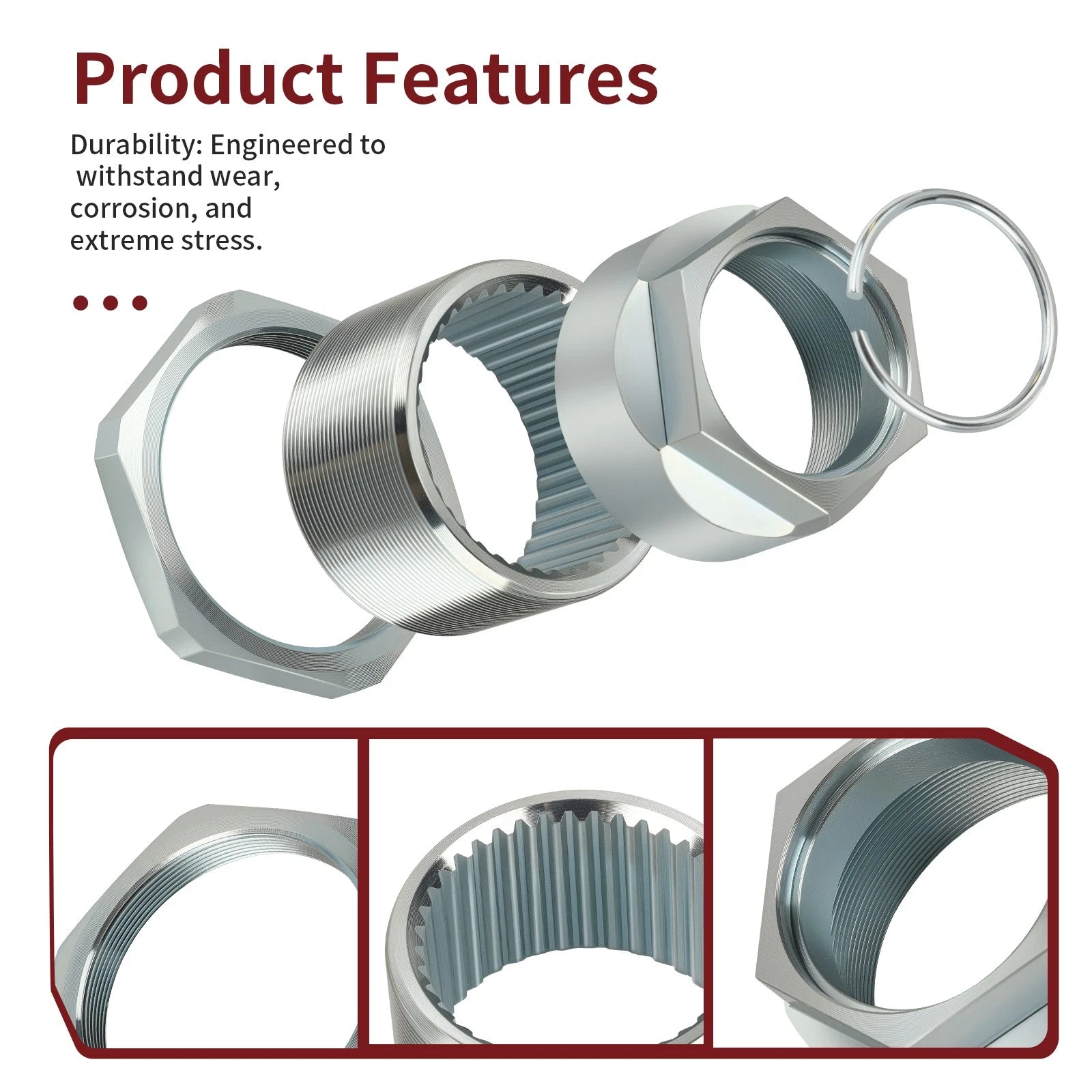 Rear Axle Lock Jam Sleeve Nut Clip for Honda FourTrax 250 TRX250R (1986–1989)