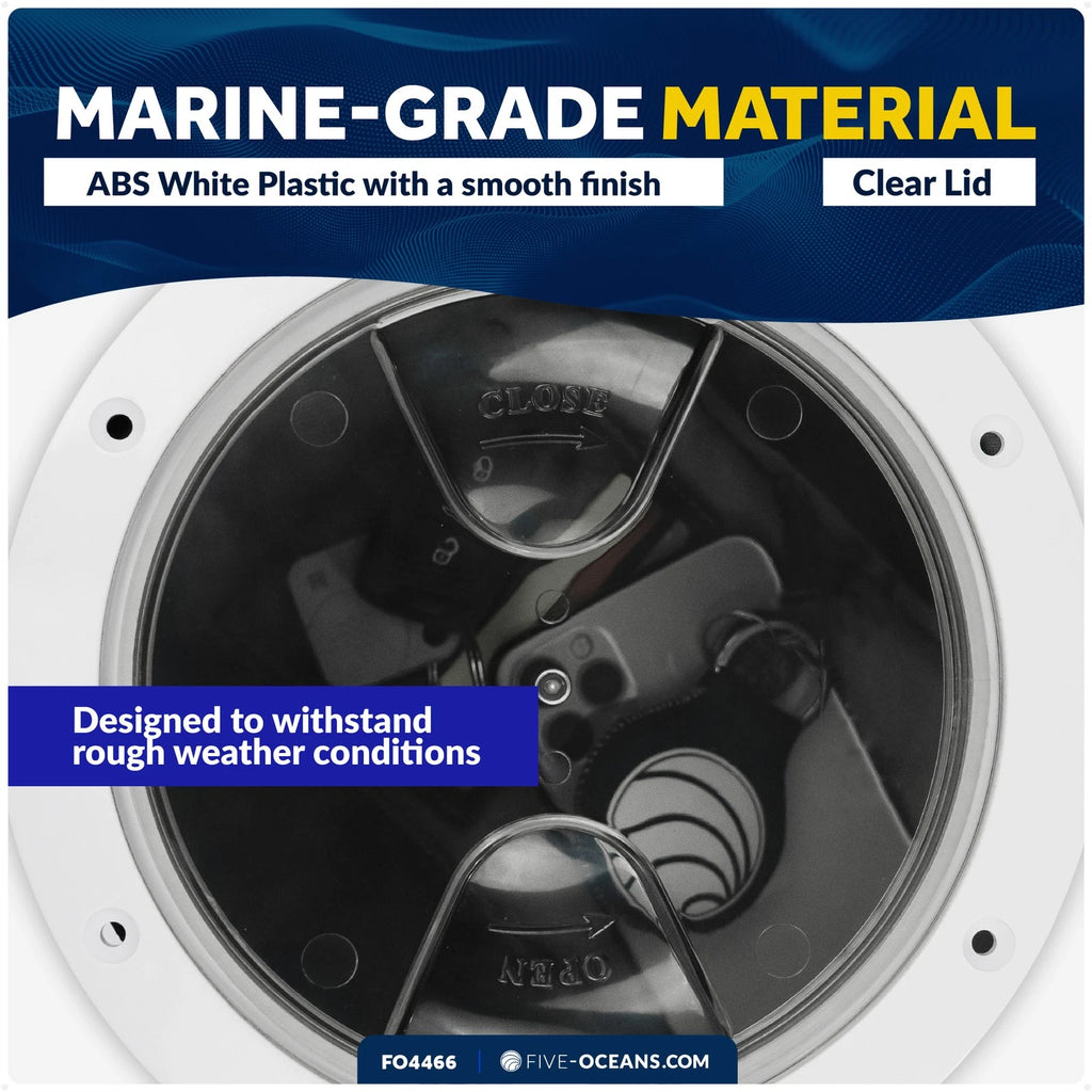 8" Round Inspection Deck Plate for Boat (Marine Access Hatch)