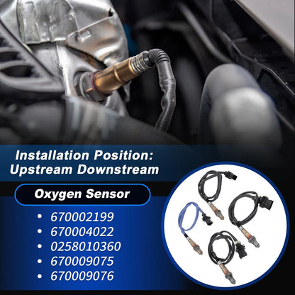 Set of 4 Upstream Downstream Oxygen Sensors for Maserati Ghibli (2014–2020)