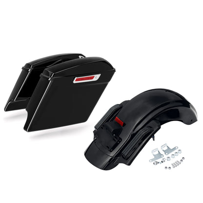 5" Stretched Extended Saddlebags & Rear Fender for Harley Touring CVO (2014–2024)