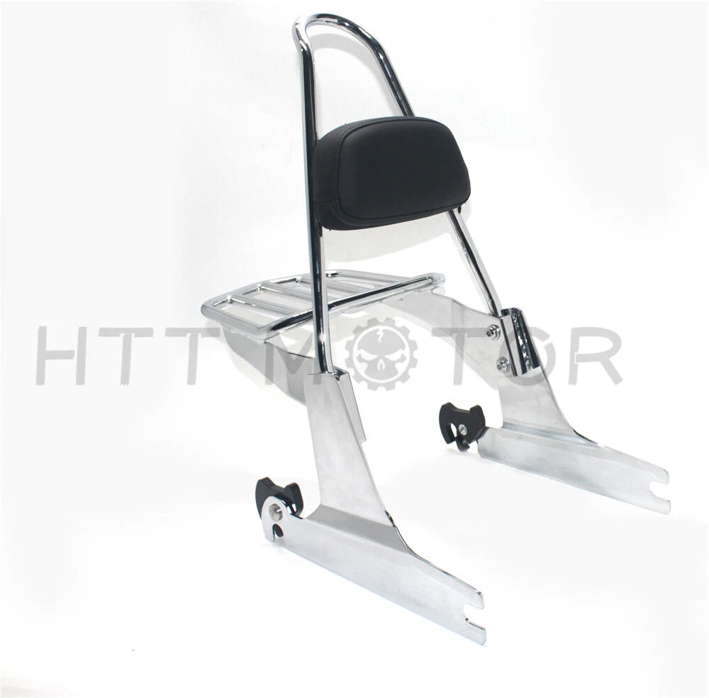 Sissy Bar Backrest & Luggage Rack for Harley Softail (2000–2023)