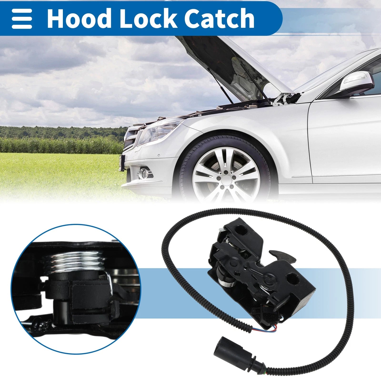 Hood Latch Assembly Replacement for Volkswagen Jetta (2011–2018)