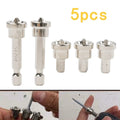 Set of 5 Magnetic Positioning Screwdriver Bits Hex Shank for Woodworking