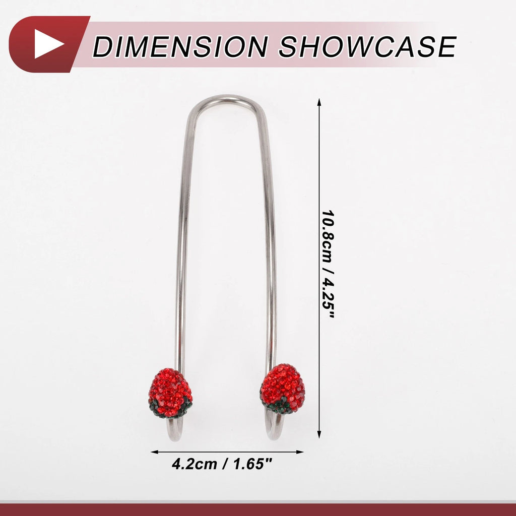 2 Pcs Universal Car Seat Headrest Hook for Purses and Bags (Red)