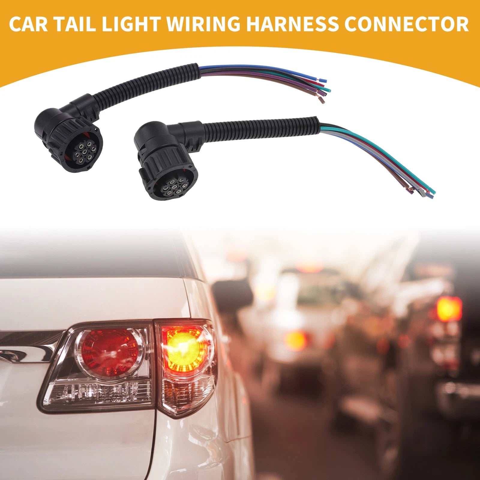 2 Pcs Tail Light Wiring Connector for Fiat Ducato 2001–2016