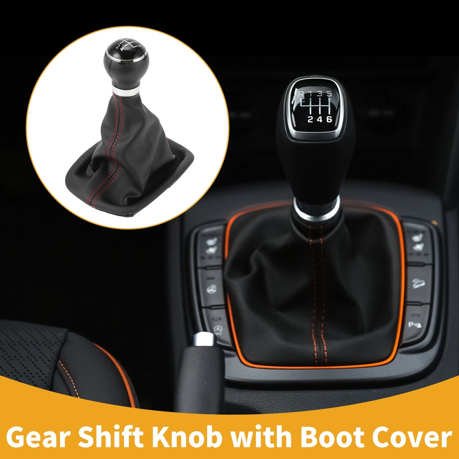 5 Speed Gear Shift Knob with Cover for VW Passat (2005–2010)