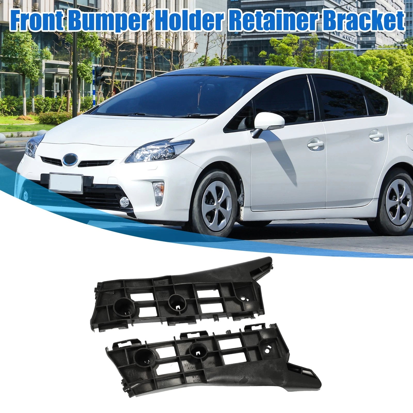 Front Bumper Guide Pair Left Right Replacement for Toyota (2009–2013)