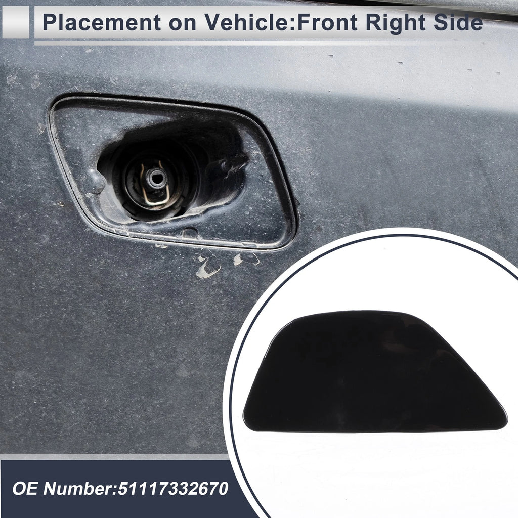 Front Right Bumper Headlight Washer Nozzle Cover Cap for BMW 535i (2011–2016)