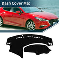 Dashboard Dash Cover Mat Sun Protector for Mazda 3 Axela (2009–2013) Black