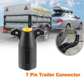 7 Pin Trailer Connector Side Plug Adapter for RV 7 Way Round Blade (OEM)