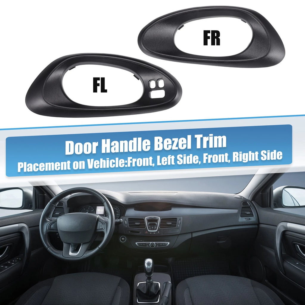Interior Door Handle Cover Trim Pair Front Left Right for Chevy Trailblazer (2002–2009)
