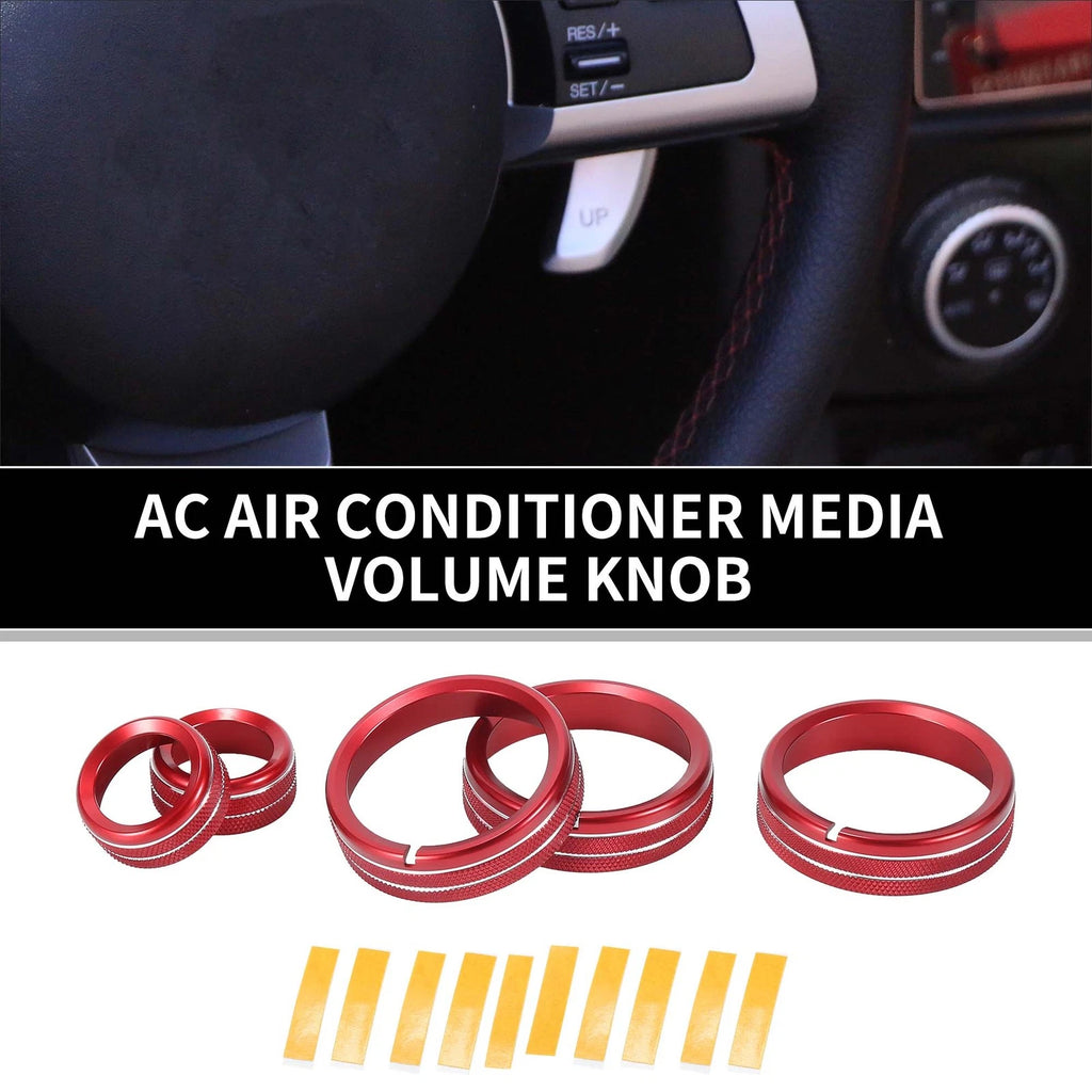 AC Media Volume Switch Knob Cover Ring Replacement for Mazda MX-5 (2009–2015)