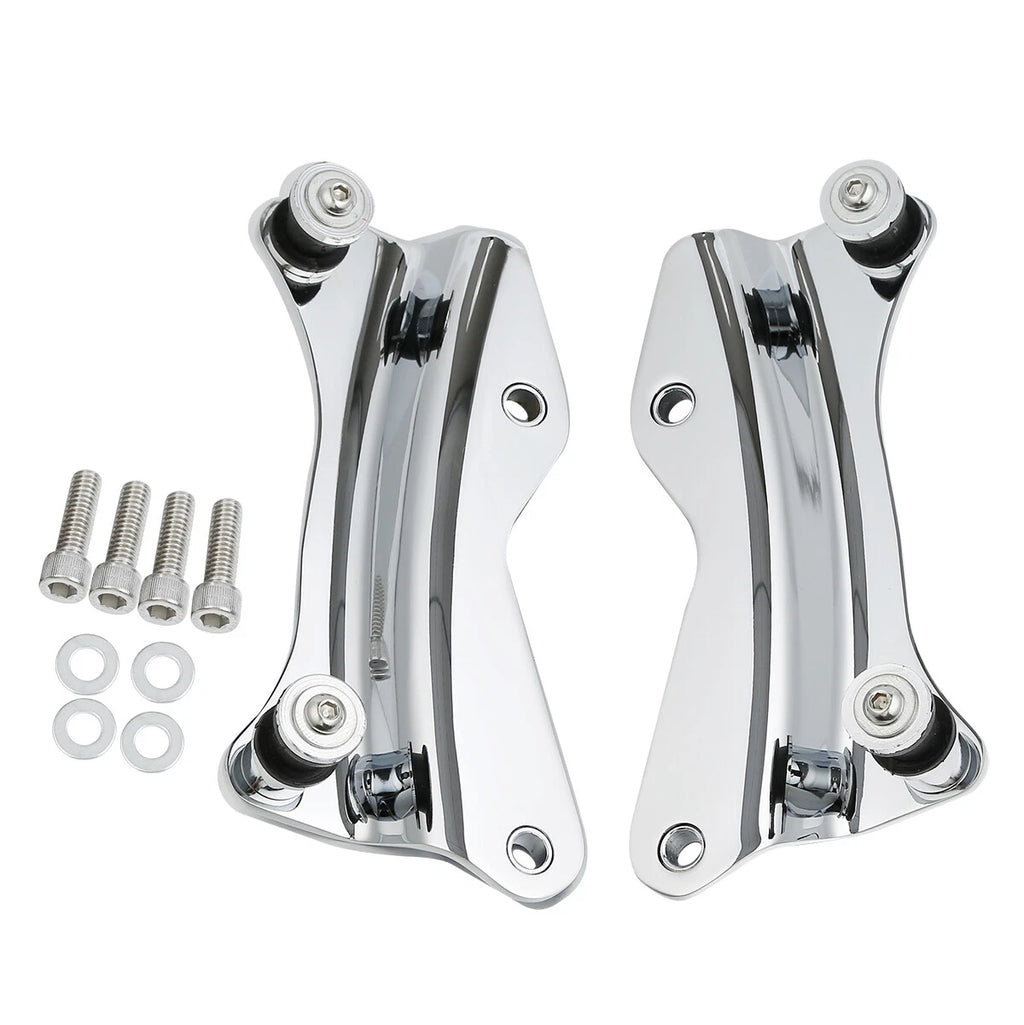 4 Point Docking Hardware Kit & Covers for Harley Electra Glide (2014–Up)