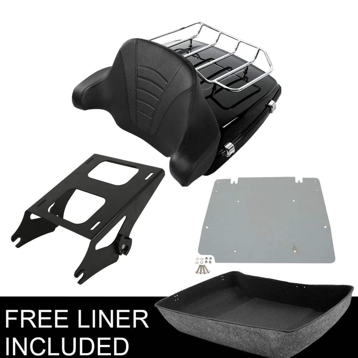 Trunk Pad Mount Rack Plate for Harley Touring Electra Glide (2014–2026)