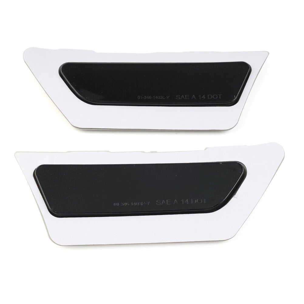 1 Pair Front Bumper Reflector Side Marker Lights For Audi A4 B9 2017-2019 Black