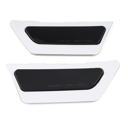 1 Pair Front Bumper Reflector Side Marker Lights For Audi A4 B9 2017-2019 Black