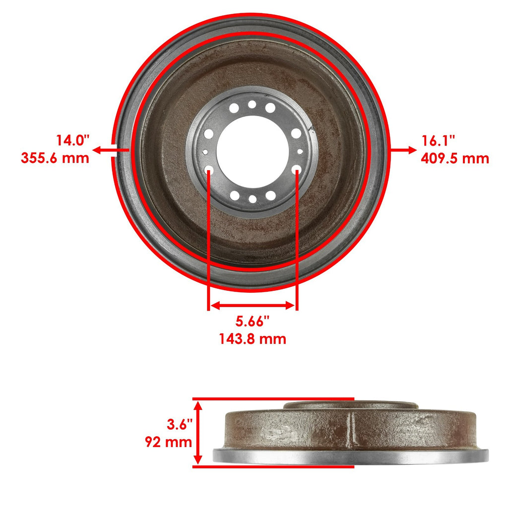 Brake Drum Replacement for Massey Ferguson 35 135 148 150 (1955–1967)