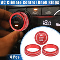AC Climate Control Knob Rings Set for Toyota Highlander (2020–2023)