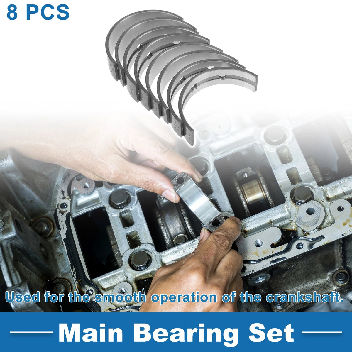 Main Bearing Set Replacement for Toyota Highlander (2005–2015)