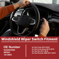 Windshield Wiper Switch for Kia Forte (2013–2016) No. 934202V050, WP601 Black