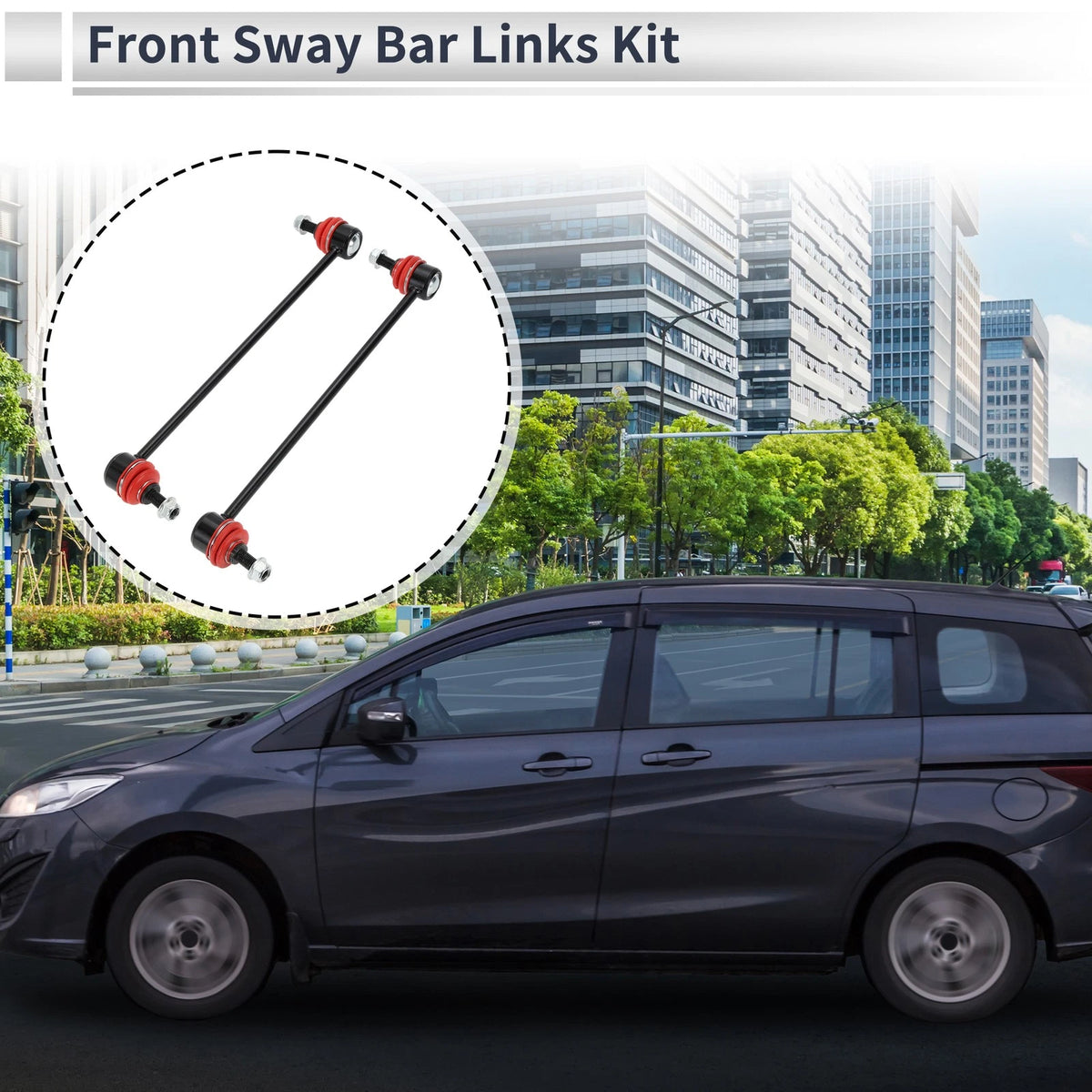 Front Stabilizer Bar Links Replacement for BMW 740i 1995-2001 (2 Pcs)