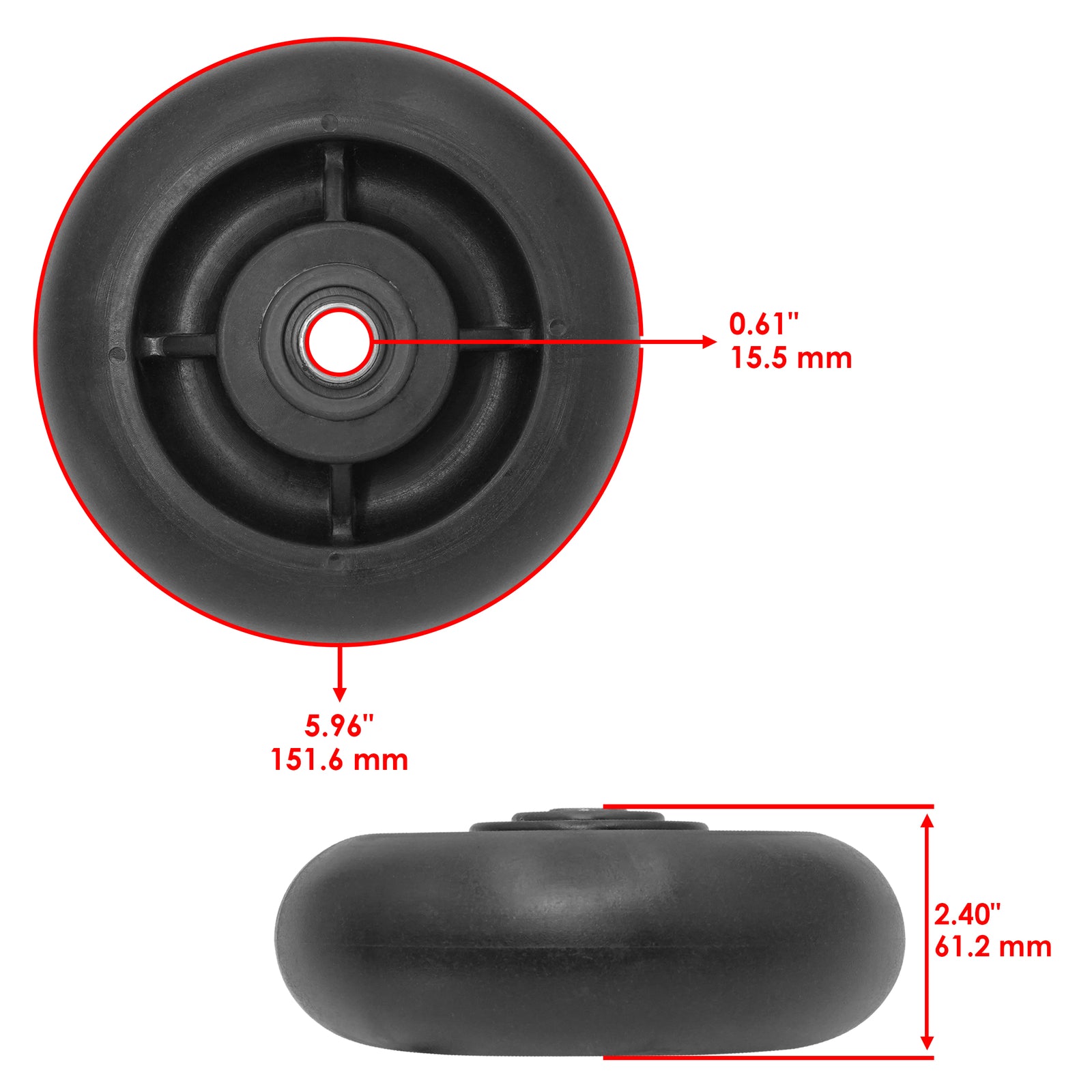 Deck Gauge Wheels Front and Rear Heavy Duty for John Deere Tractor (2000–2000)