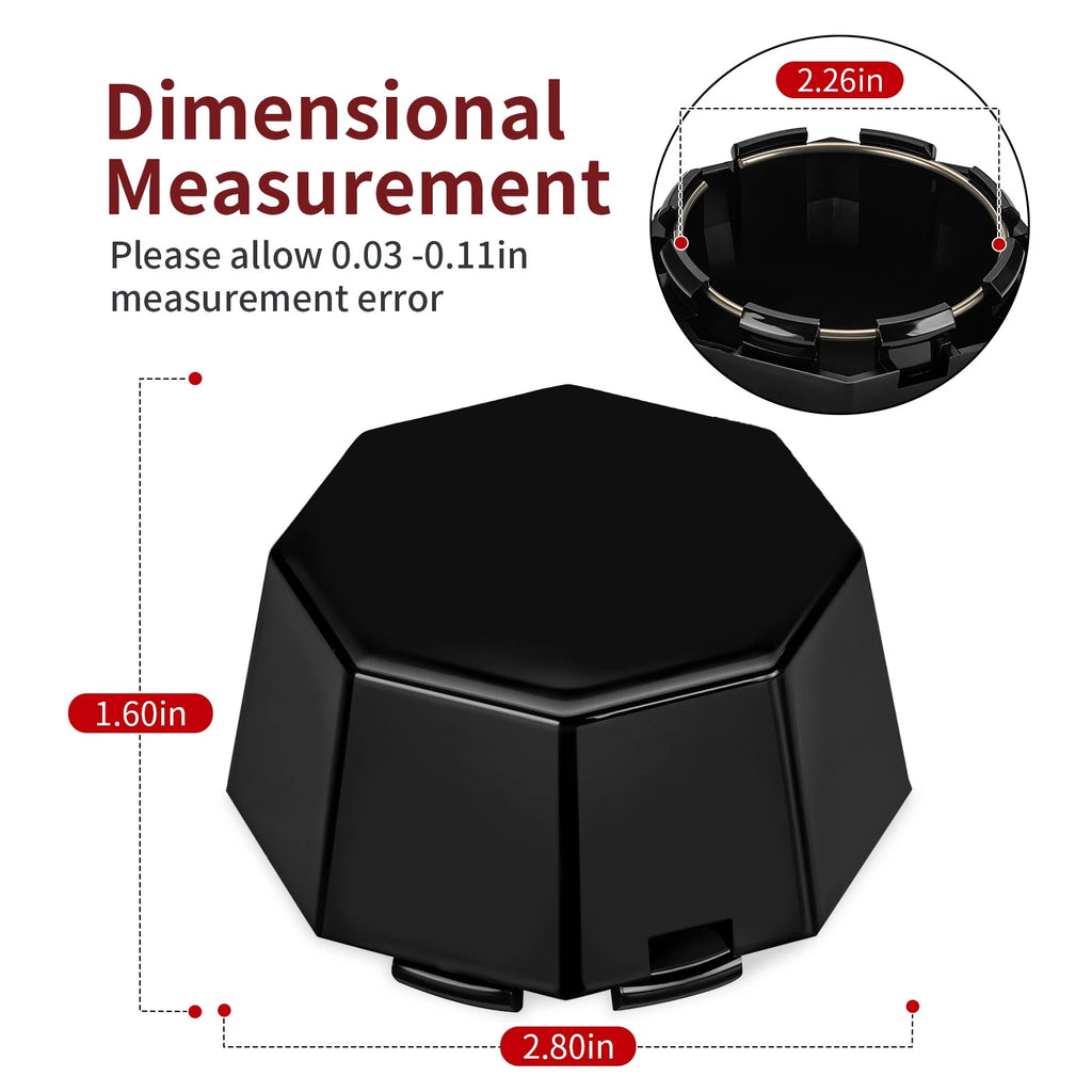 2 Pack Hub Cap Cover for Polaris Sportsman 570 SP Touring (2017–2019) Matte Black