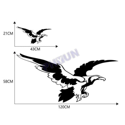 5x Black & White Eagle Style Car Stickers for Caravan Travel Trailer Van