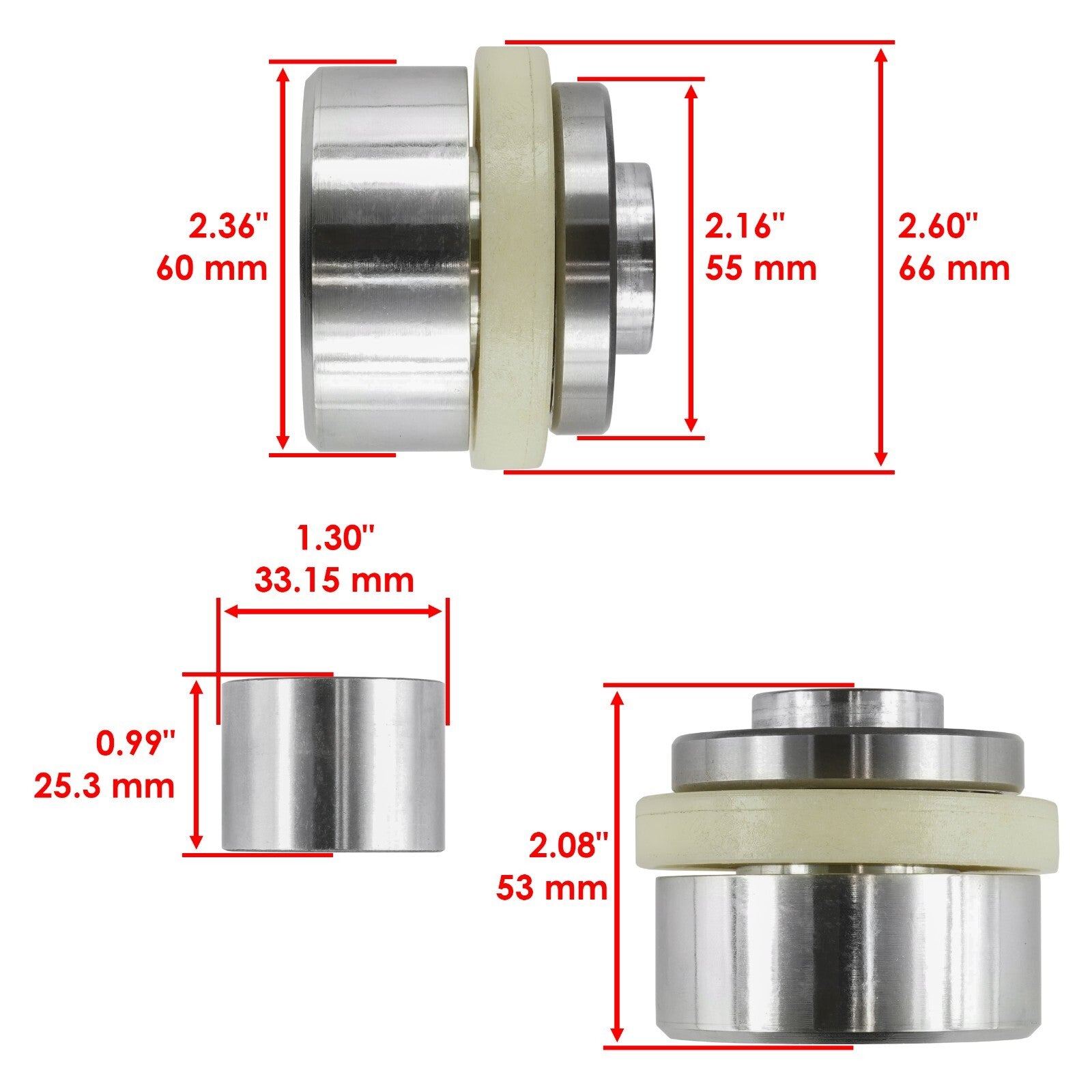 Front Differential Output Hub Assembly for Polaris Ranger 900 (2014–2019)