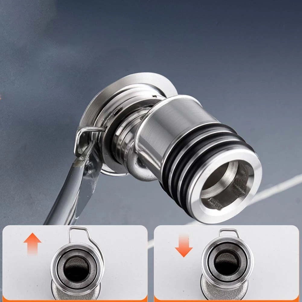 Set of 2 Adjustable Shower Faucet Adapters with Flexible Angle