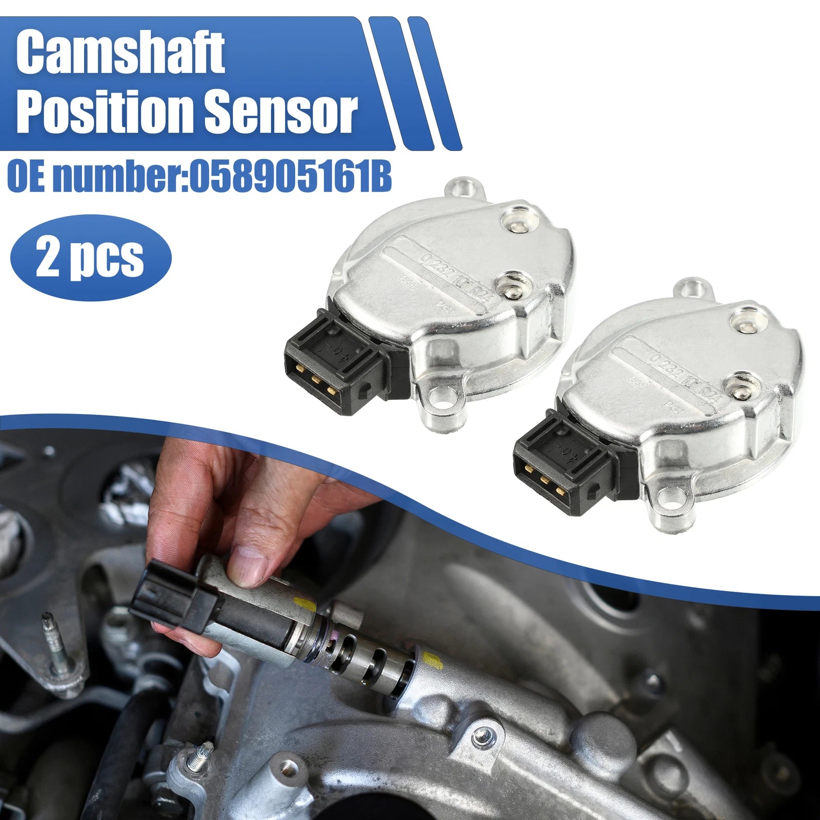 2X Engine Camshaft Position Sensor for Volkswagen Passat Jetta