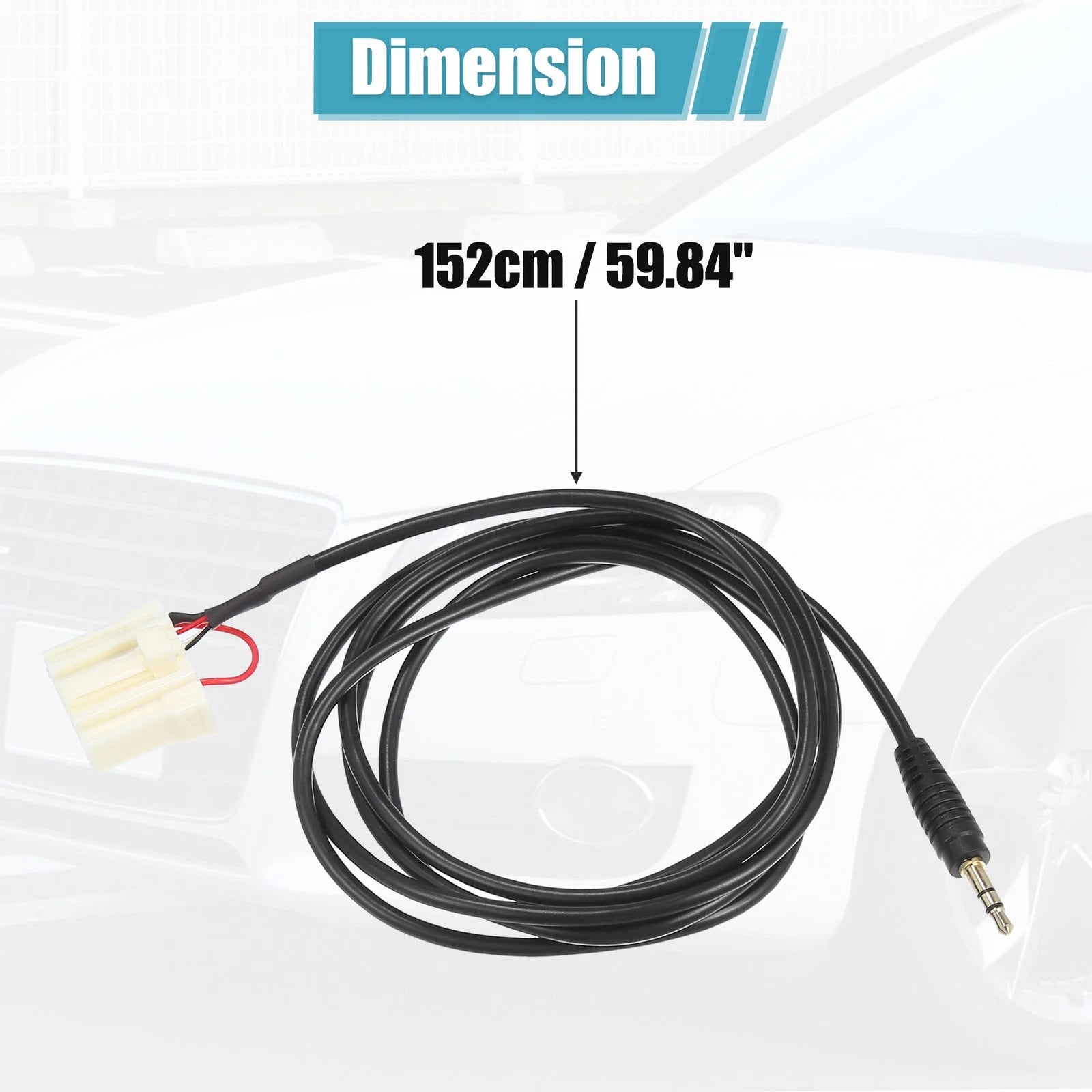 3.5mm Audio Interface Cable for Mazda 2 3 5 6 (2006–2013)