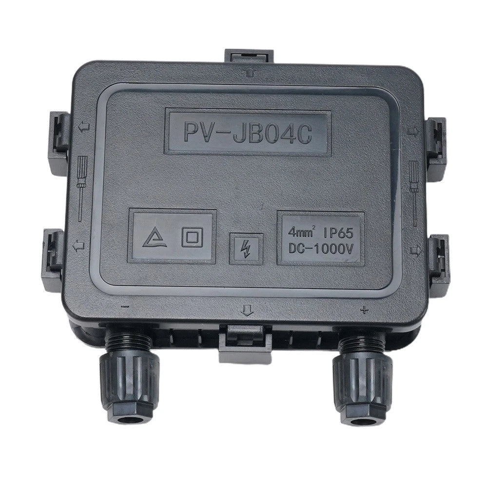 100W Solar Panel Junction Box Terminal Blocks Wire Connectors for Off-Grid Systems
