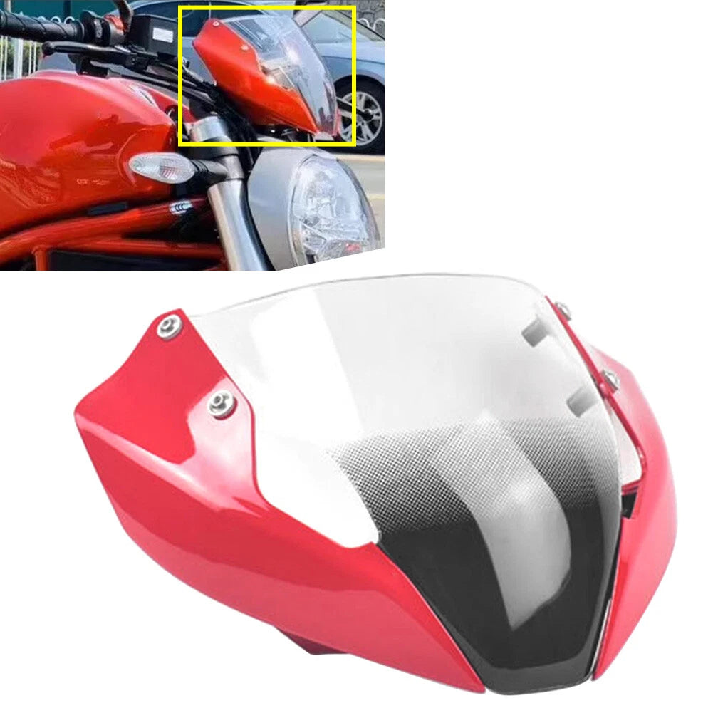 Windshield Sun Visor for Ducati Monster 821 1200 797 (2018–2023)