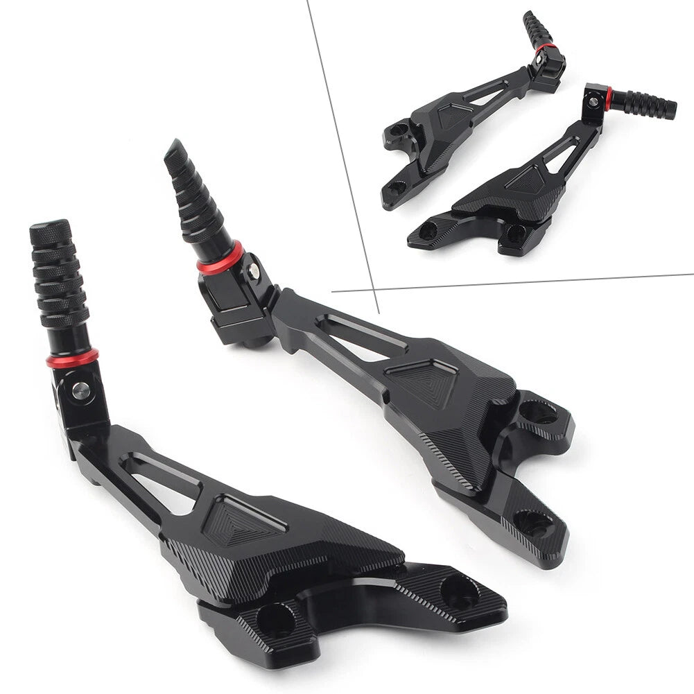 Rear Passenger Footrest Pegs Rearsets CNC for BMW S1000RR (2010–2018)