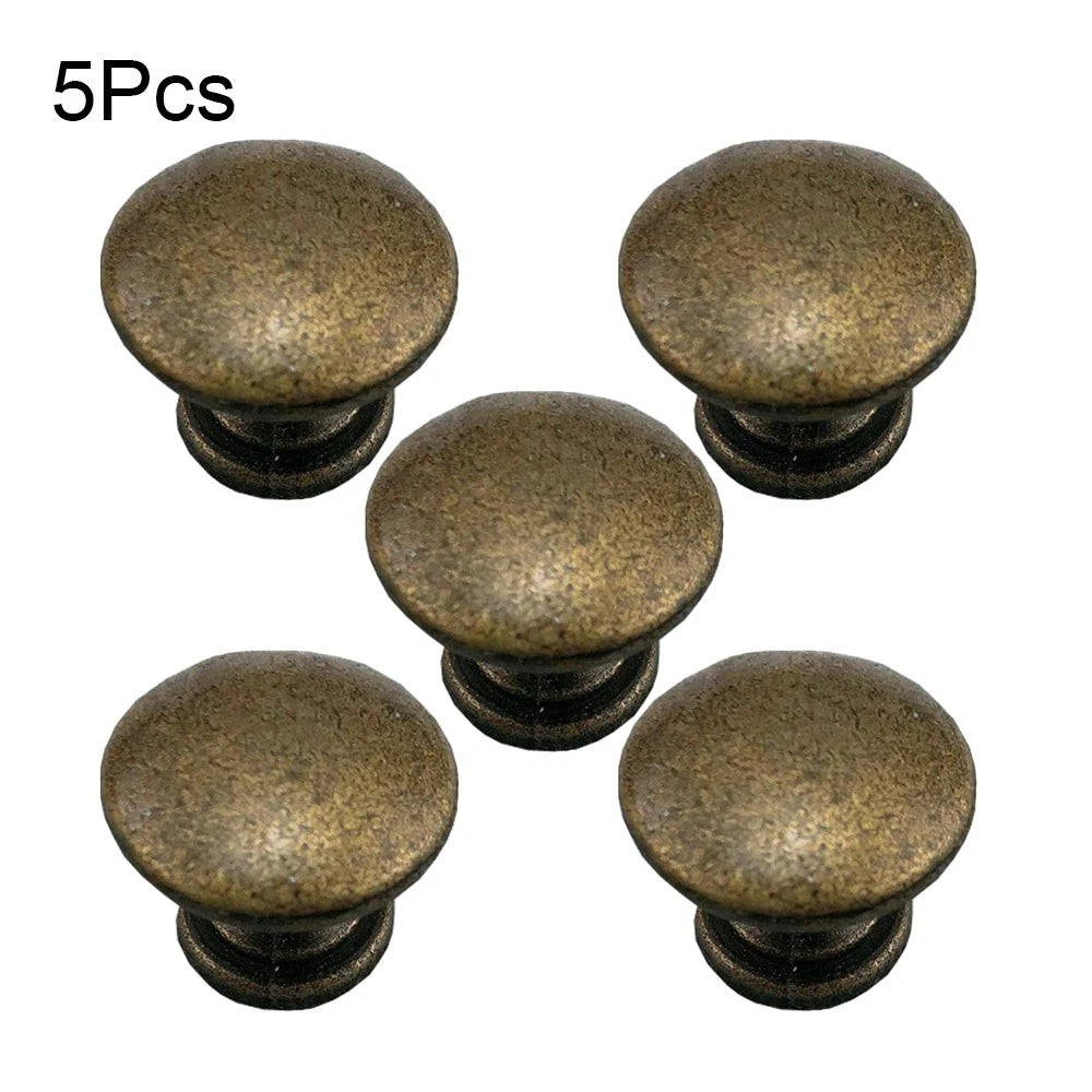 5Pcs Antique Drawer Cabinet Door Pull Knob Hardware