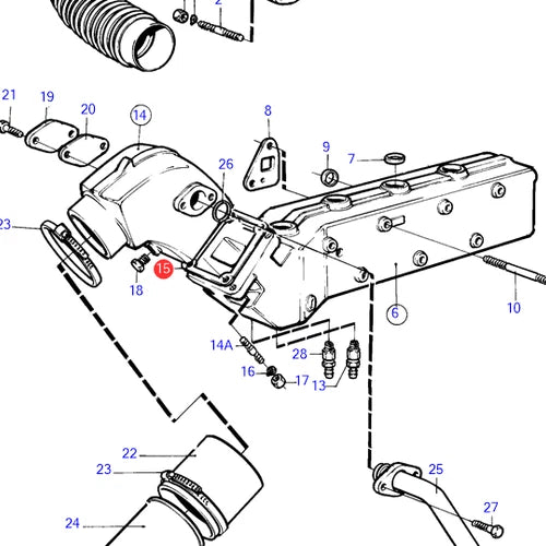Turbo Gasket for Volvo Penta AD 31 41 AQ 40 41 MD42 (All Years) 23557470 859111 23557475