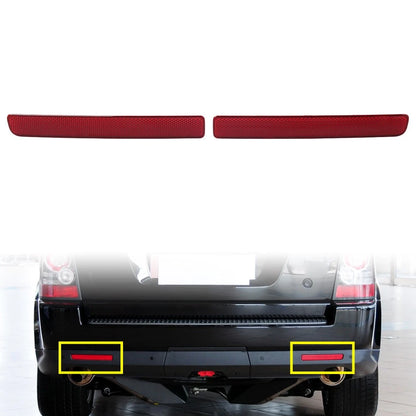 2X Rear Bumper Reflector Warning Strips for Land Rover Discovery 3 & 4