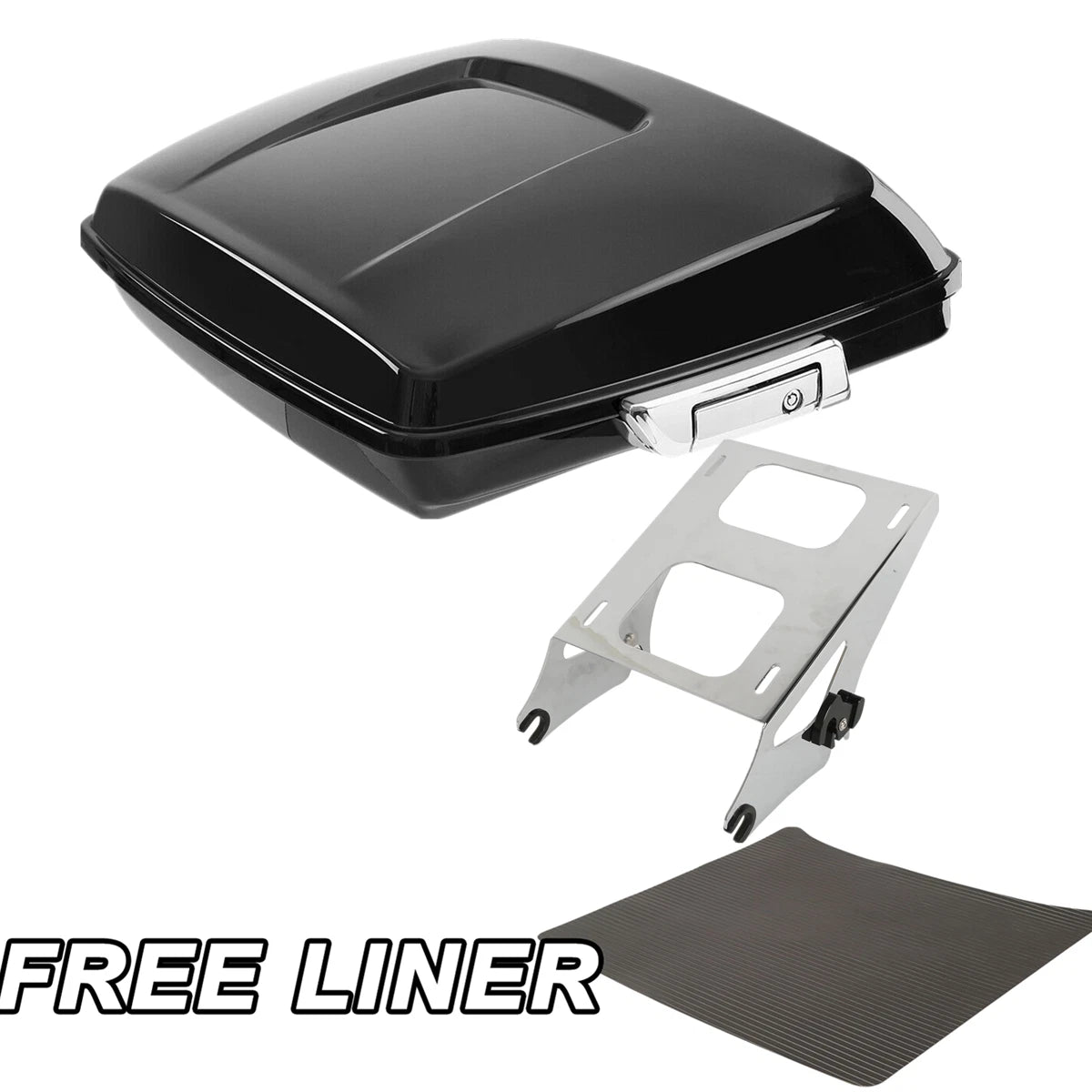 5.5" Razor Trunk & Chrome Mount Rack for Harley Touring Road Glide (2014–2026)