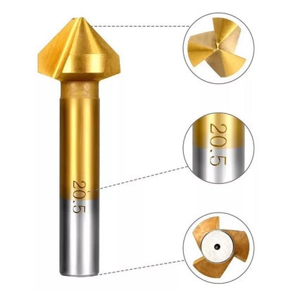 6Pcs Chamfer Cutter Bit Set for Automotive Applications (HSS)