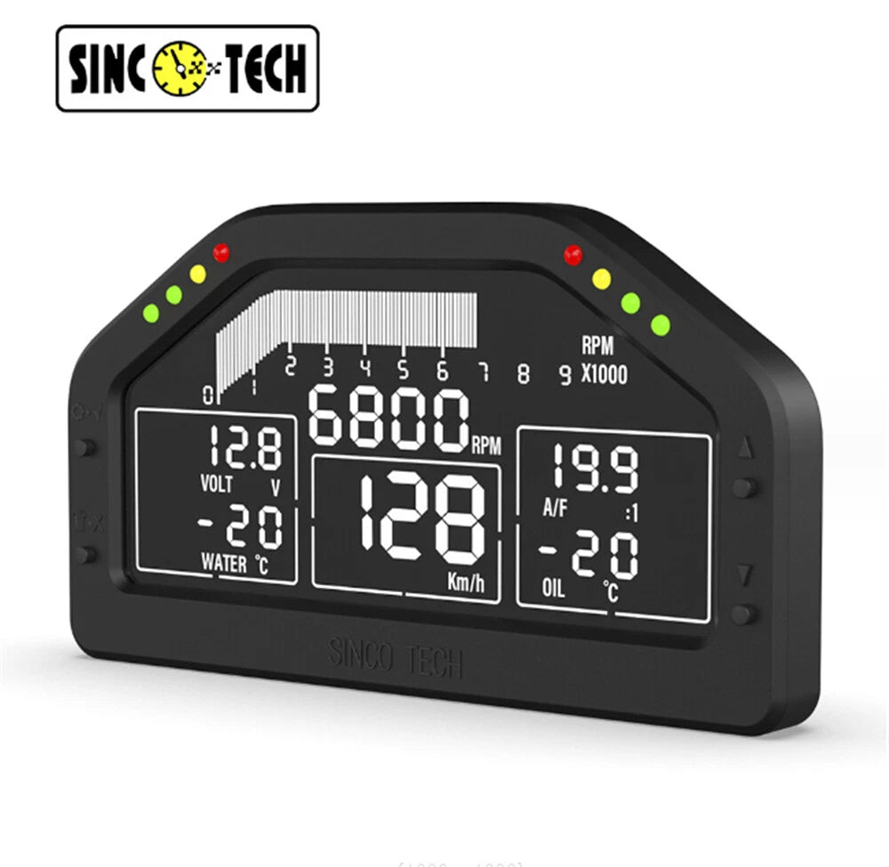 DO925 Racing Dashboard Sensor KIT Digital Display LCD Screen Gauge Meter 9000RPM
