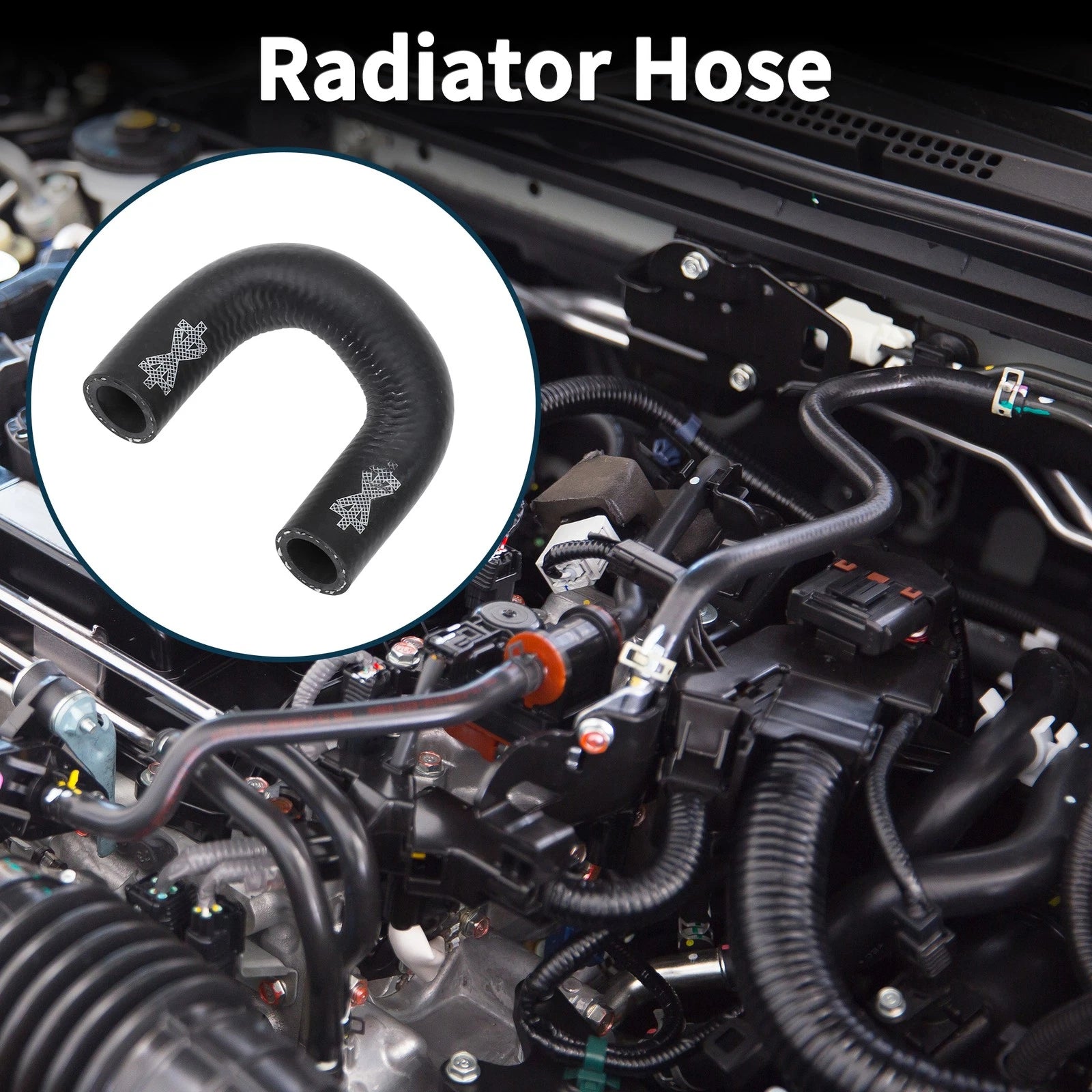 Radiator Hose Coolant Pipe Replacement for Audi Q5 (2010–2017) Rubber Black