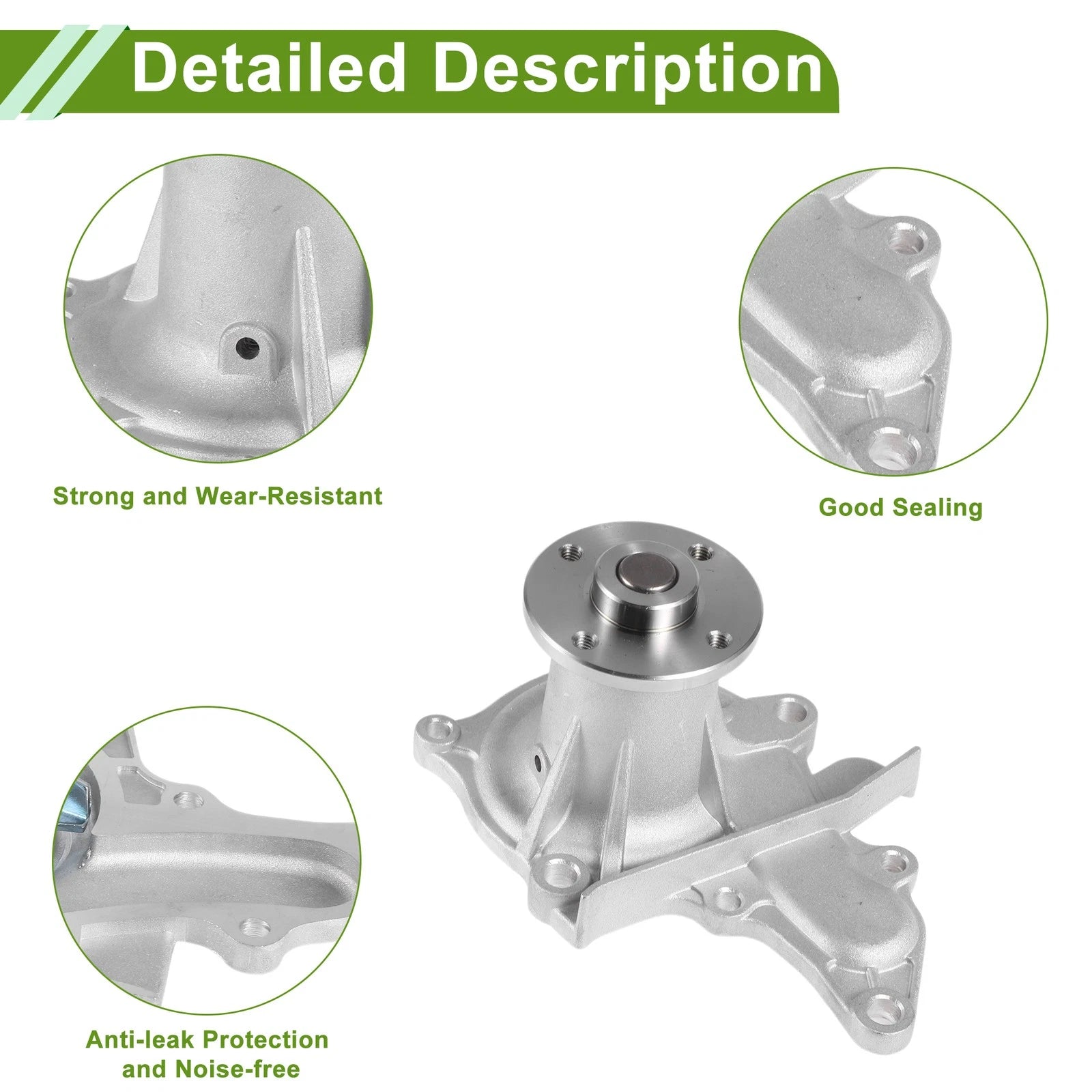 Engine Water Pump OEM Replacement for Toyota Avensis 1997-2000 (1997–2000)